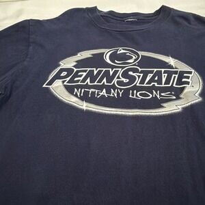 Penn State Nittany Lions T-Shirt Mens Medium Navy Blue Graphic NCAA Fan Gear